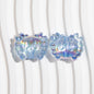 Plating 3D Crab Acrylic Beads 20mm Transparent Colorful 10pcs 8