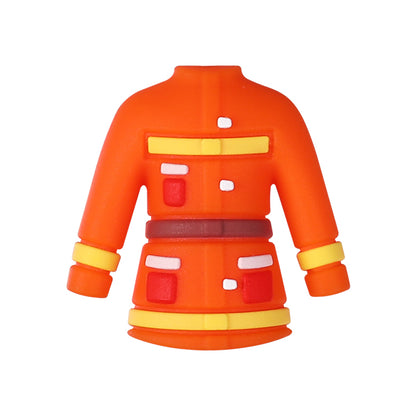 Silicone 3D Focal Beads Medical Midget Fire Gnome Police Vest 20pcs 13