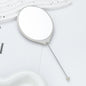 Beadable Plastic Mirror Handheld Oval