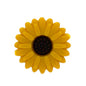 Silicone Focal Beads Daisy Sunflower Rounded Center 20pcs 20