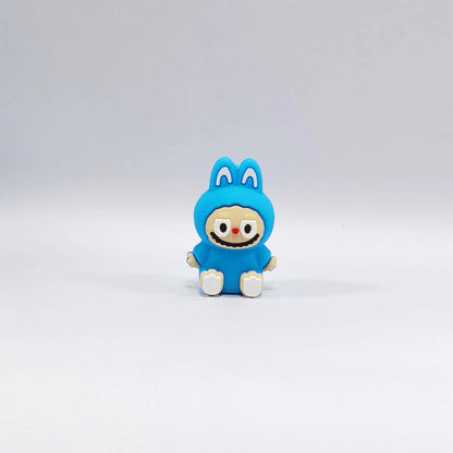 Silicone 3D Focal Beads Bunny Character Sitting Pose 20pcs 7