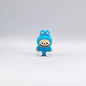 Silicone 3D Focal Beads Bunny Character Sitting Pose 20pcs 7