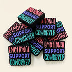 Silicone Focal Beads Emotions Bold Hand Lettered Text 20pcs