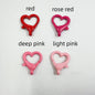 Spray Painted Alloy Heart Connector Clasps Metal Hardware 10pcs 6