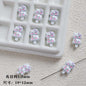 Double Kitty Stack Metal Beads 19mm Painted Alloy 10pcs 11
