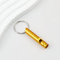 Outdoor Survival Whistle Keychain Aluminum Alloy Lightweight Durable