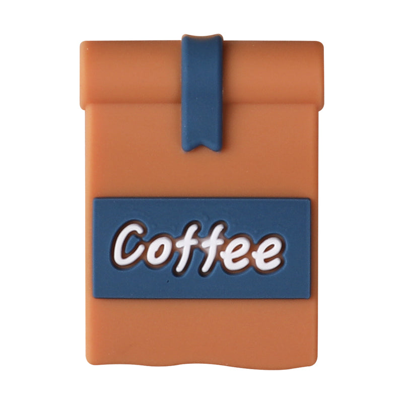 Silicone 3D Focal Beads Coffee Theme Coffee Pot Coffee Bag 20pcs 14