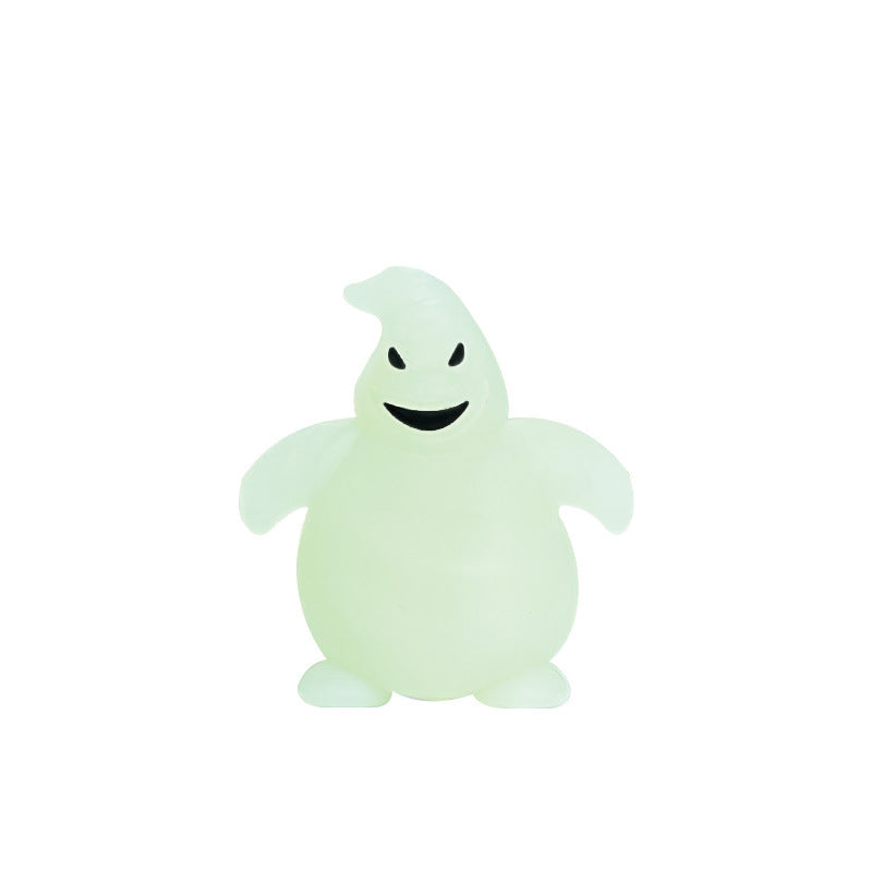 3D Halloween Ghost Silicone Focal Beads Glow in Dark 20pcs 6