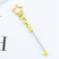 Beadable Metal Keychains Star-shaped