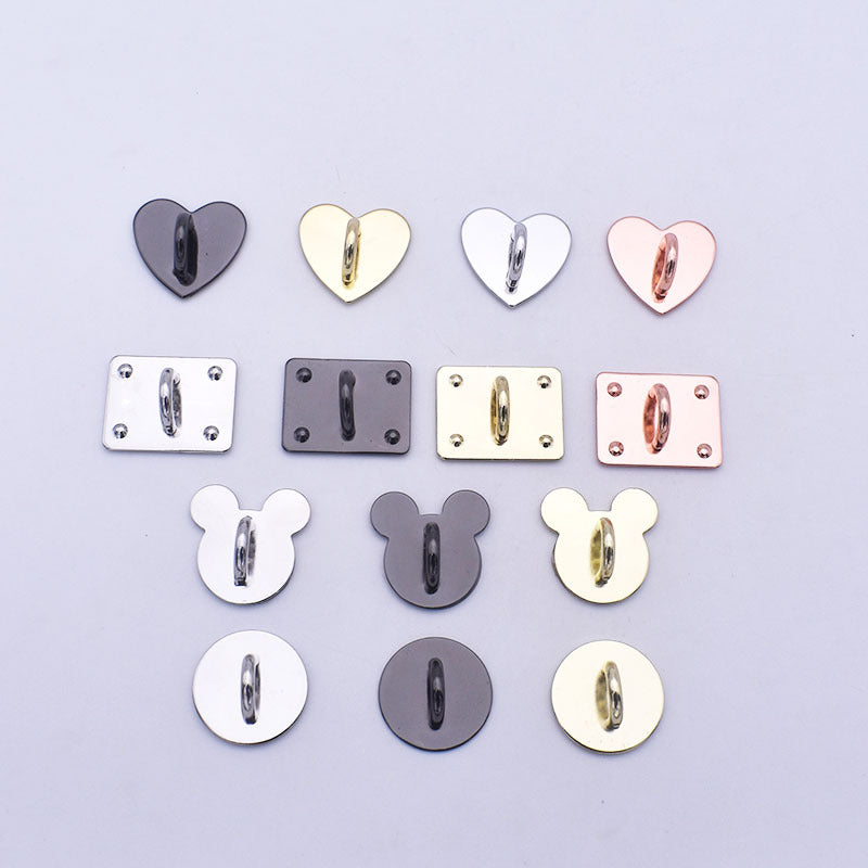 Metal Phone Finger Grip Hook Ring Holder Stand with Adhesive 1pc