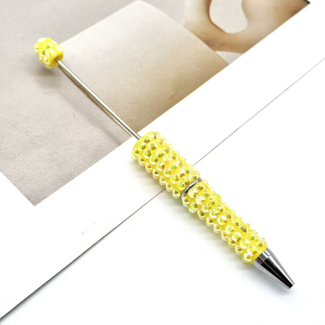 Creative DIY Full Coverage Pearl Rhinestones Beadable Pen 9