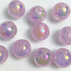 Glow Acrylic Beads 16mm Light In The Dark Pastel Colors 50pcs 5