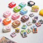 Polaroid Square Acrylic Beads 25mm Mini Camera Designs 10pcs 3
