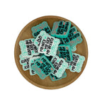 Silicone Focal Beads Quirky Text Square Shape 20pcs 4