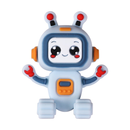 Silicone 3D Focal Beads Love Robot Holding Heart 20pcs 16