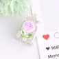 24mm Rose Frame Rhinestone Beads Alloy Decorative 3pcs 11