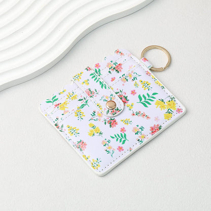 PU Card Holder Keychain Multi Patterned - A1 Printing