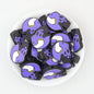 NFL Teams Helmet Silicone Focal Beads Printed Designs 20pcs - Minnesota Vikings