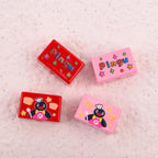 Cartoon Cook Pingu Acrylic Square Beads 20mm Printed 10pcs 4