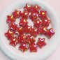 Opaque Star Acrylic Beads 22mm Glossy Colorful 10pcs 14