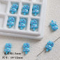 Double Kitty Stack Metal Beads 19mm Painted Alloy 10pcs 6