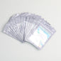 Zip Lock Bags 10.5x15cm Holographic PE Plastic Clear Window 50pcs
