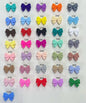 Colorful Bow Knot Horizontal Hole Silicone Beads 20pcs 4