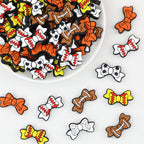 Sports Bow Silicone Focal Beads with Baseball Soccer Volleyball Football 20pcs