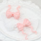 Tie Dye Glitter Bow Silicone Focal Beads 20pcs 4