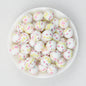 15mm Fruit Pattern Printed Silicone Round Beads 50pcs 5