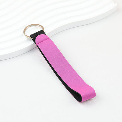Neoprene Wristlet Keychain Comfortable Soft Loop 135mm - Purple