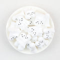 3D Halloween Two Adorable Ghosts Silicone Focal Beads 20Pcs  2