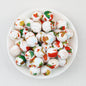 Christmas Theme 15mm Printed Silicone Round Beads 50pcs - Jingle Bell