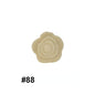 Double-Sided Flower Silicone Beads Multi Color Solid 50pcs 33