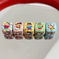 Anime Crayon Shin Chan Printed Acrylic Square Beads 14mm 10pcs