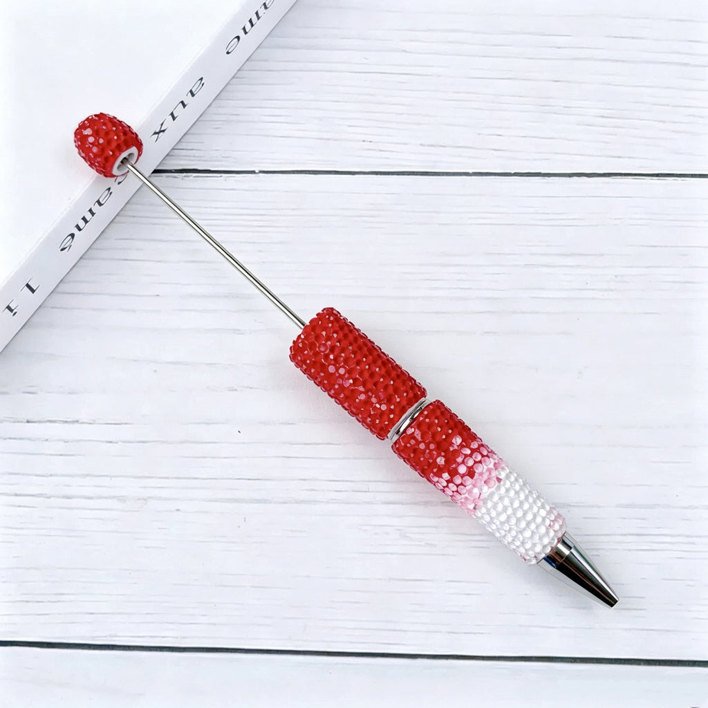 Creative DIY Candy Color Matching Rhinestones Beadable Pen 5