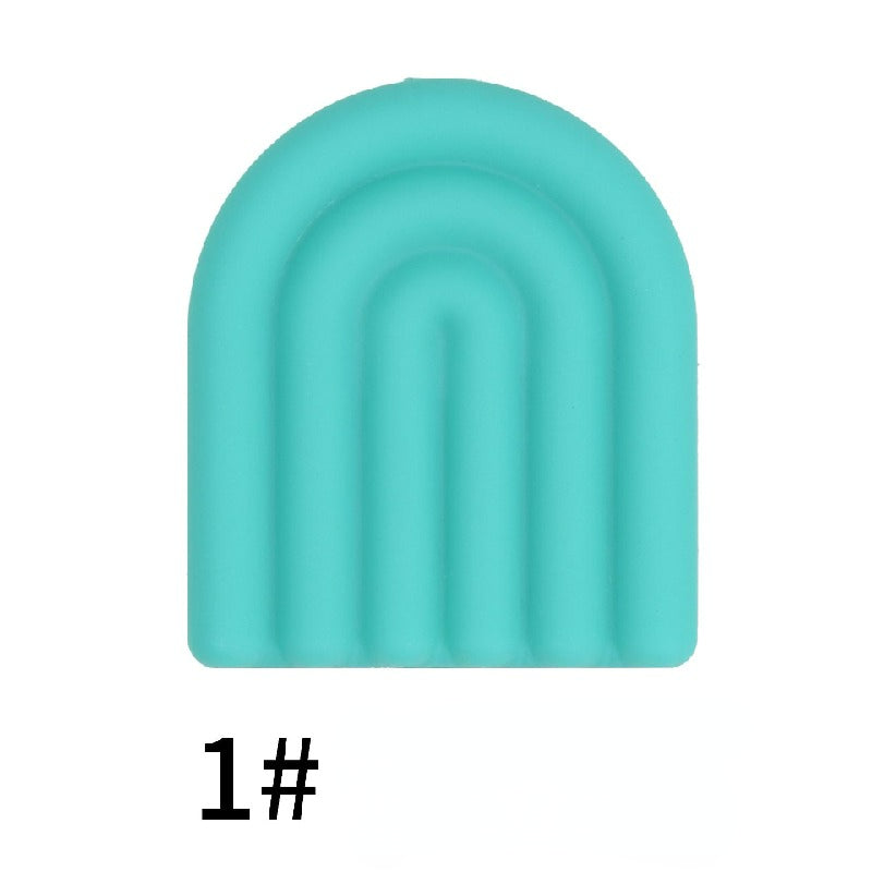 Color Arch Silicone Beads Minimalist Door Design 20pcs 6
