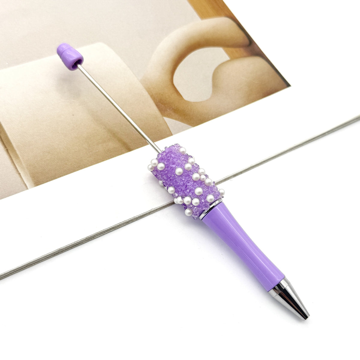 DIY Sugar Pearl Starry Sky Beadable Pen 16