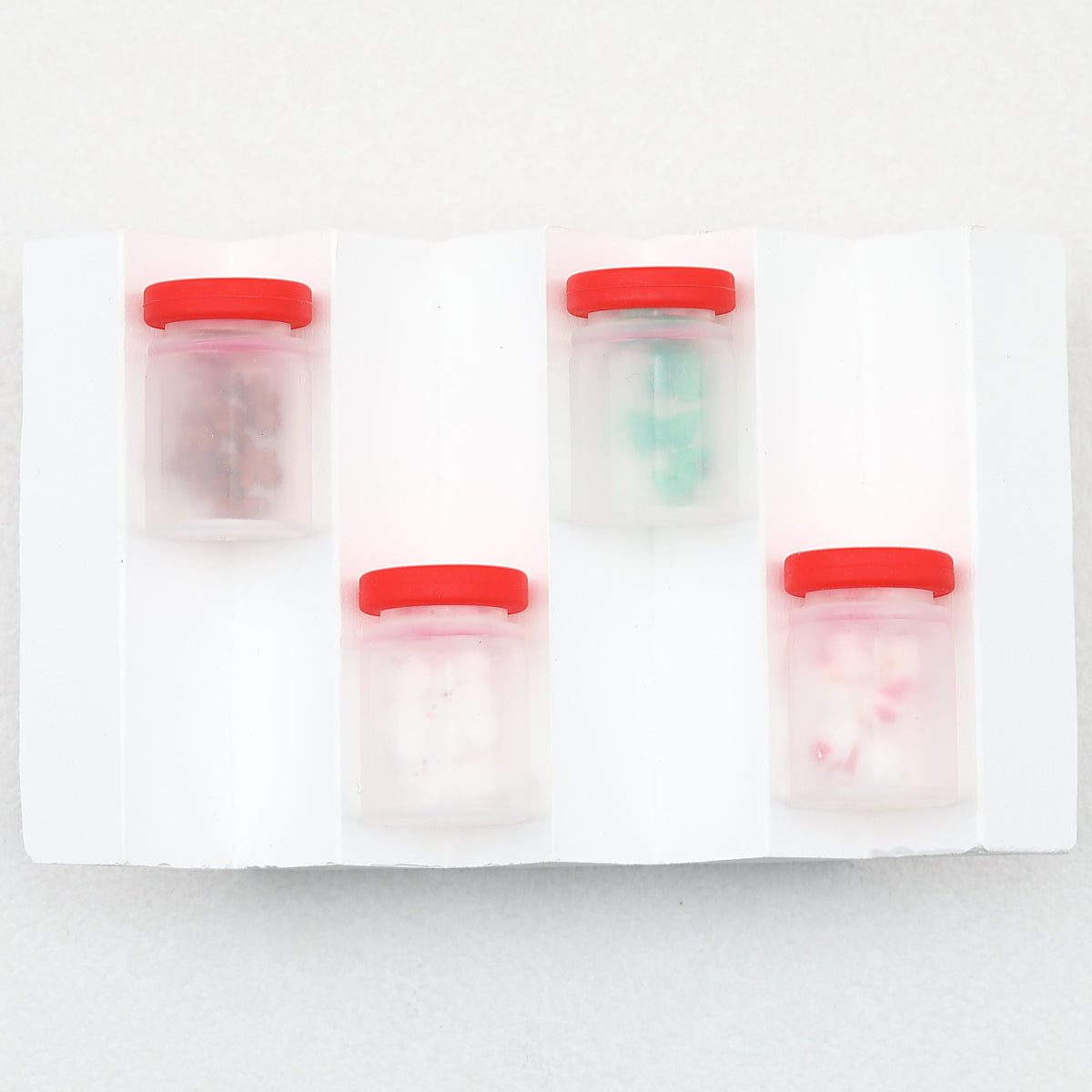 Silicone 3D Christmas Focal Beads Christmas Big Bottle 20pcs