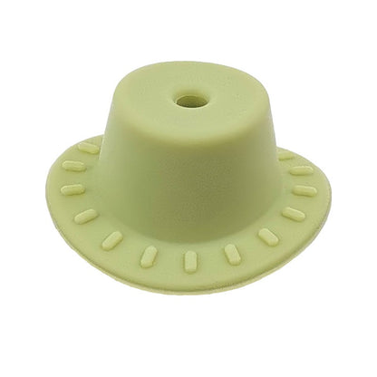Silicone Focal Beads Cowboy Hat Embossed Brim Matte Colors 20pcs 12