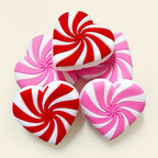 Silicone Focal Beads Love Candy Macaron Heart Pinwheel Stripes 20pcs