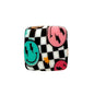 13.5mm Square Silicone Beads Printed Designs Mix 50pcs 8