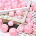 Impressionist Style 16mm Round Resin Beads Monet Oil Painting Effect 100pcs 10