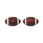 Silicone 3D Focal Beads NFL Football Team Logo Textured Football Shape 7