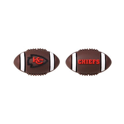 Silicone 3D Focal Beads NFL Football Team Logo Textured Football Shape 7