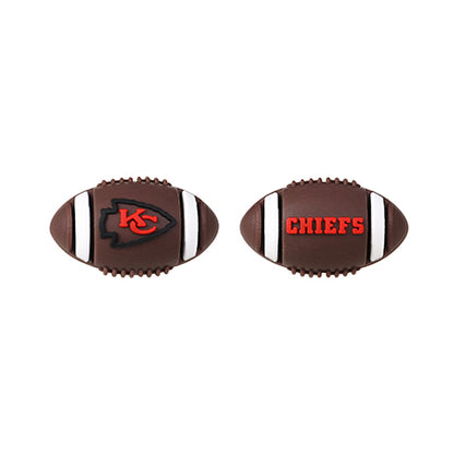 Silicone 3D Focal Beads NFL Football Team Logo Textured Football Shape 7