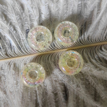 Acrylic Large Hole Spacer Beads 14mm AB Colorful 31pcs 20