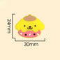Silicone Focal Beads Kulomi Kitty Black Kitty Face with Pink Skull Bow 10pcs 7