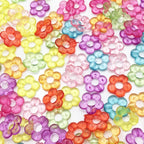 Transparent Hollow Flower Acrylic Beads 19mm Colorful 40pcs 2