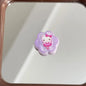 Flower Acrylic Beads 25mm Hello Kitty Pattern Pastel Colors 10pcs 3